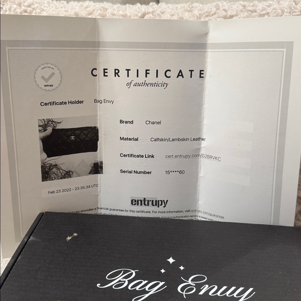 Authentic CHANEL Wallet on Chain Black Quilted Lambskin Gold Chain WOC - Picture 7 of 17